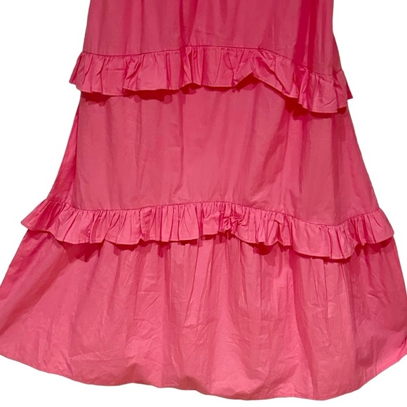 Boohoo size 8 pink maternity frill tie midi maxi dress - Picture 7 of 13